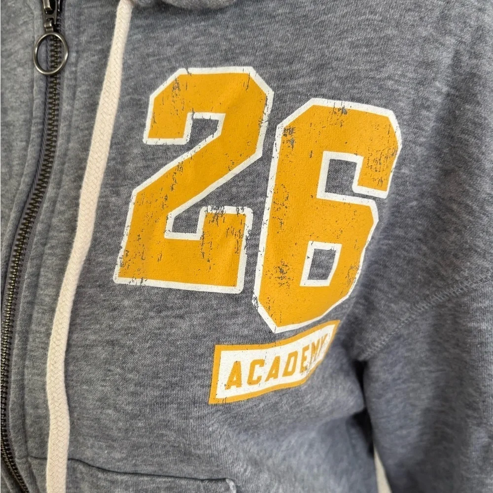 Arizona Jean Company Gray Varsity Jacket with Yellow Detail